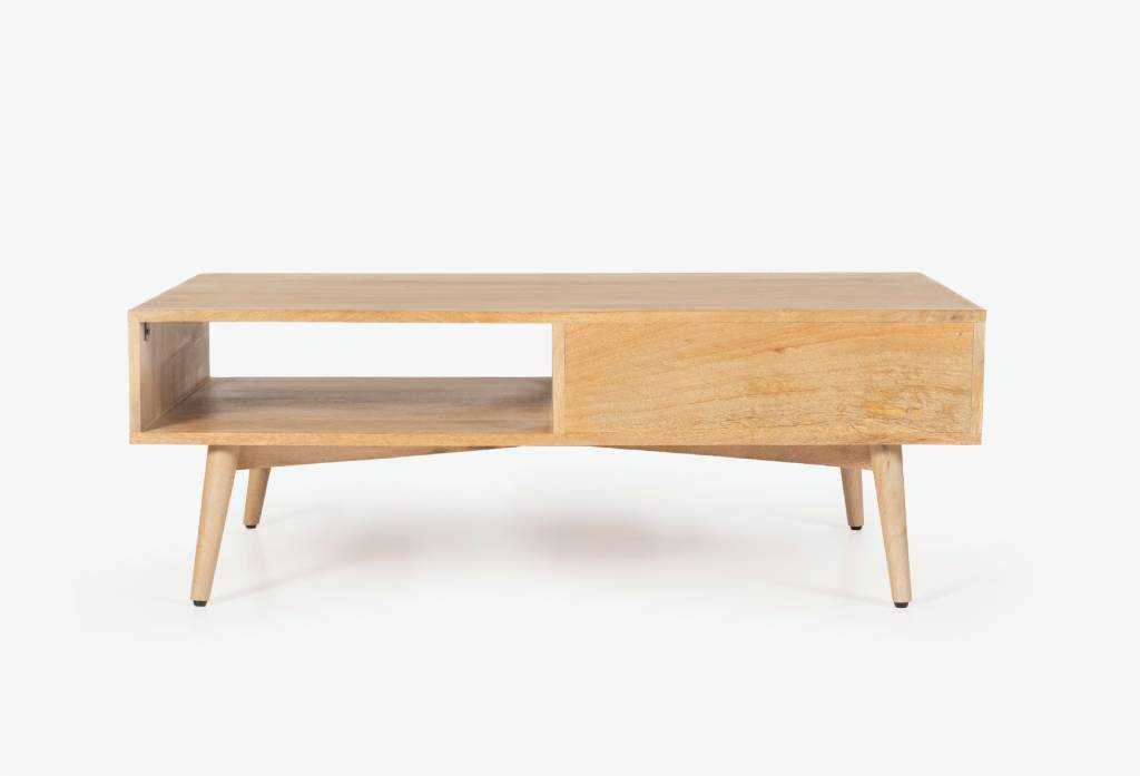 VI Flute 1 Drawer Coffee Table