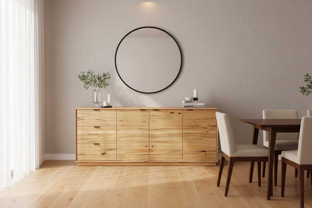 VI Galway Solid Timber 3 Door 3 Drawer Buffet
