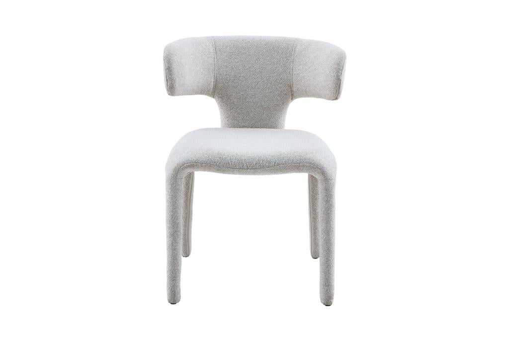 VI Haven Fabric Upholstered Metal Leg Dining Chair