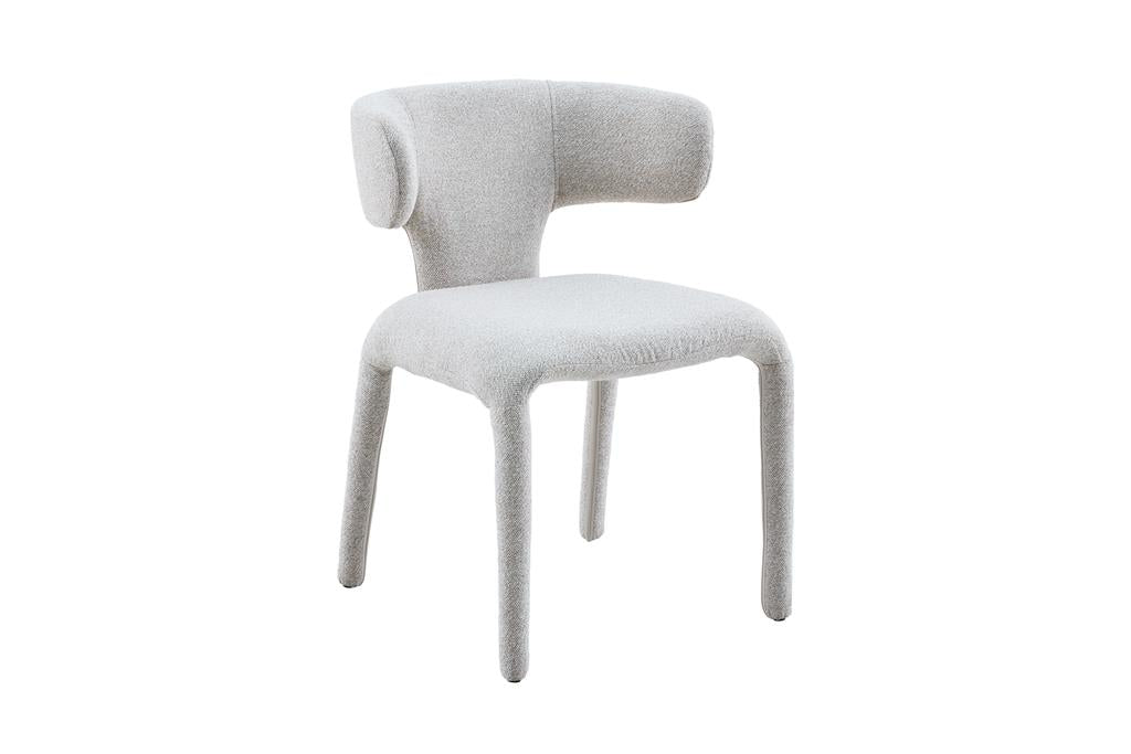 VI Haven Fabric Upholstered Metal Leg Dining Chair