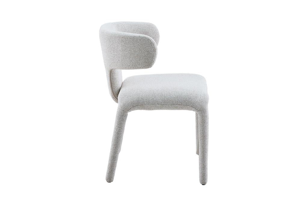 VI Haven Fabric Upholstered Metal Leg Dining Chair
