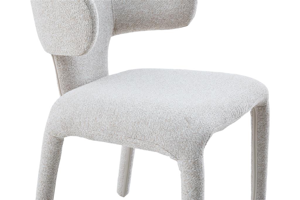 VI Haven Fabric Upholstered Metal Leg Dining Chair