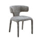 VI Haven Fabric Upholstered Metal Leg Dining Chair