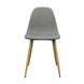 VI Herriot Fabric Upholstered Metal Leg Dining Chair