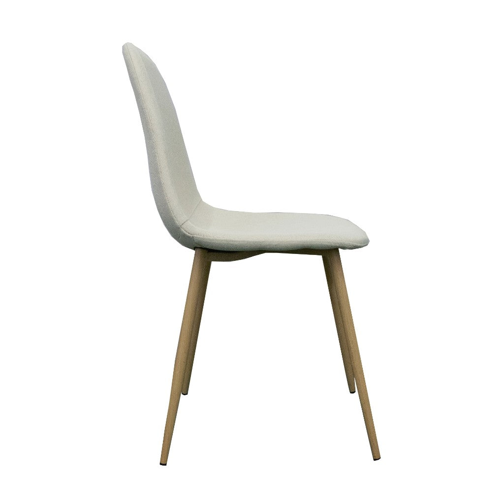 VI Herriot Fabric Upholstered Metal Leg Dining Chair