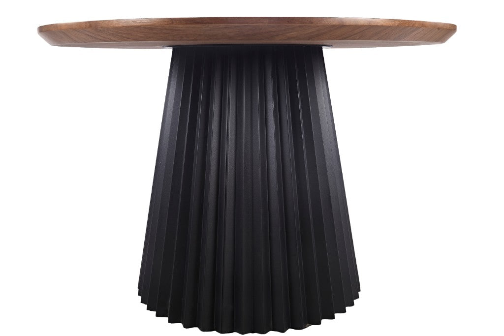 VI Hugo Metal Pedastal Base Round Dining Table