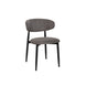 VI  Libra Fabric Upholstered Metal Leg Dining Chair