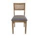 VI Malmo Timber Frame Fabric Seat Dining Chair