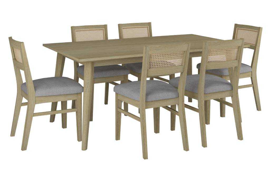 VI Malmo 7Pieces Dining Table & Chairs Set