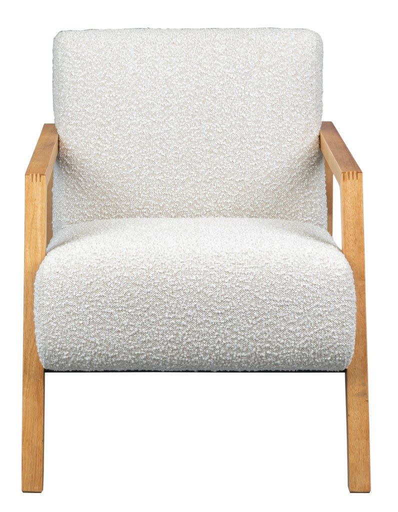 VI Mason Fabric Upholstered Timber Legs Armchair