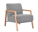 VI Mason Fabric Upholstered Timber Legs Armchair