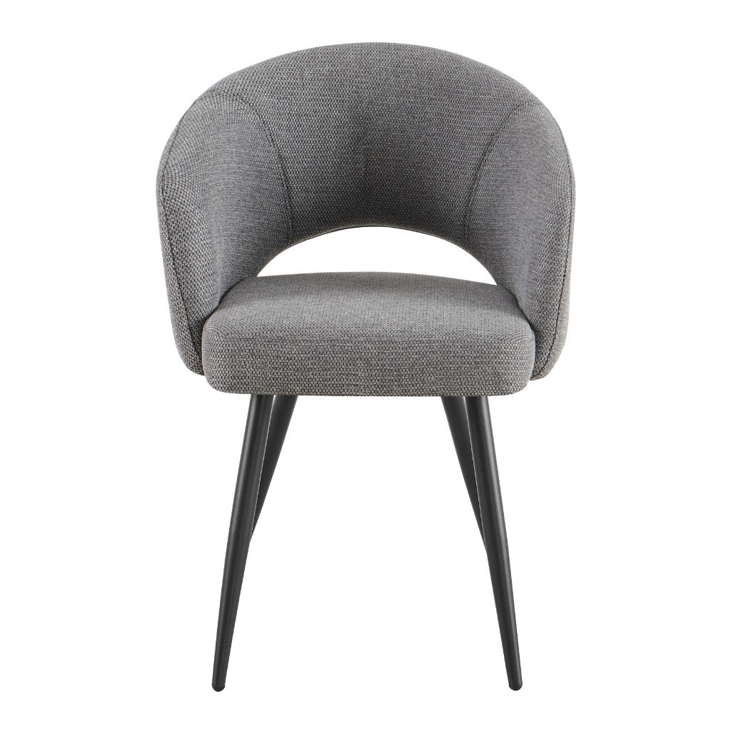 VI Matzo Fabric Upholstered Metal Leg Dining Chair