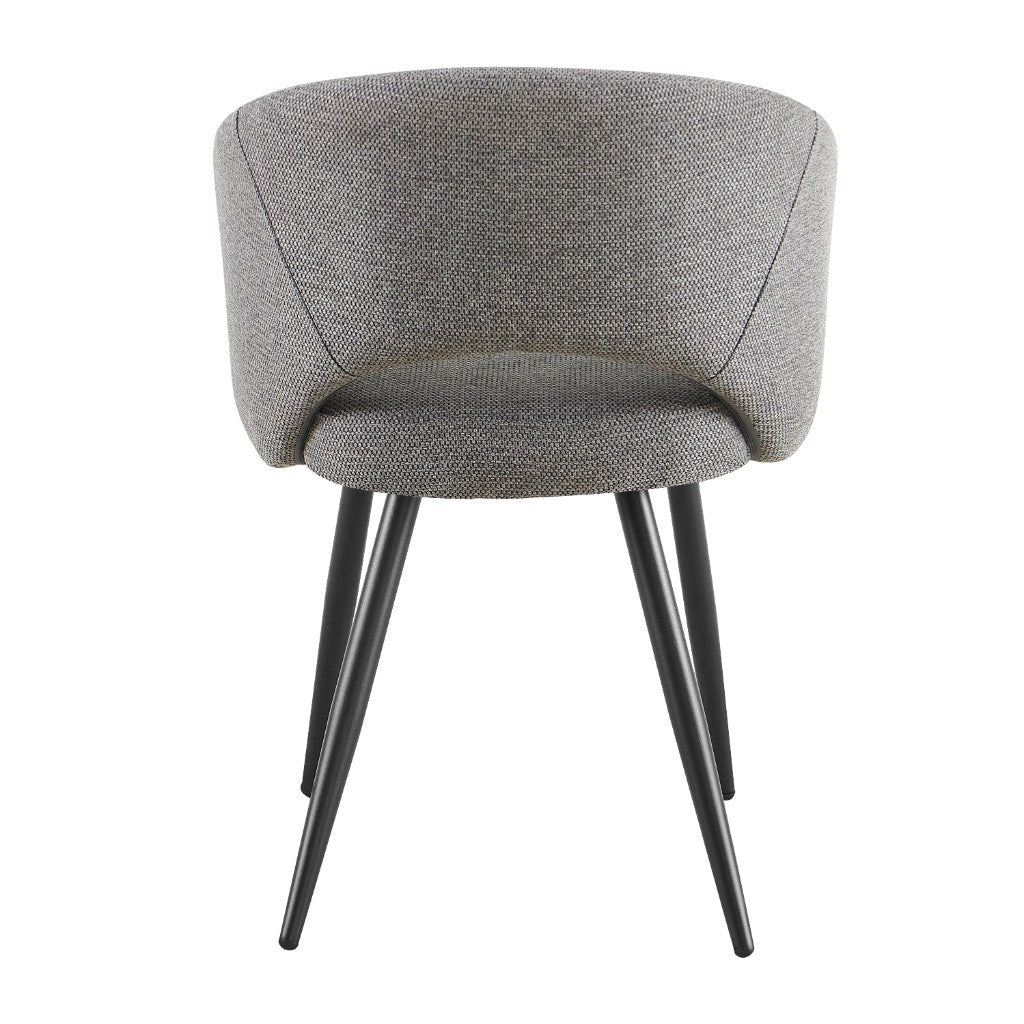 VI Matzo Fabric Upholstered Metal Leg Dining Chair