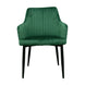 VI Mornington Fabric Upholstered Metal Leg Dining Chair