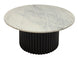 VI Nile Timber Base Marble Top Round Coffee Table