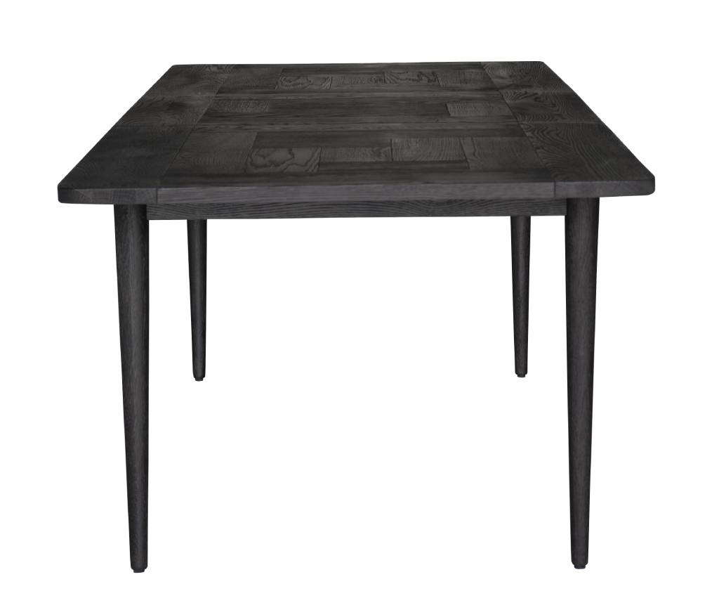 VI Patchwood Solid Timber Leg Veneer Top Extendable Dining Table