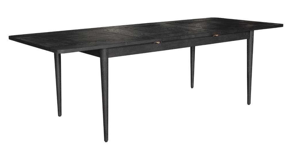 VI Patchwood Solid Timber Leg Veneer Top Extendable Dining Table