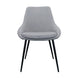 VI Picardy Fabric Upholstered Metal Leg Dining Chair