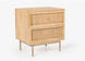 VI Raphia 2 Drawer Solid Timber Bedside