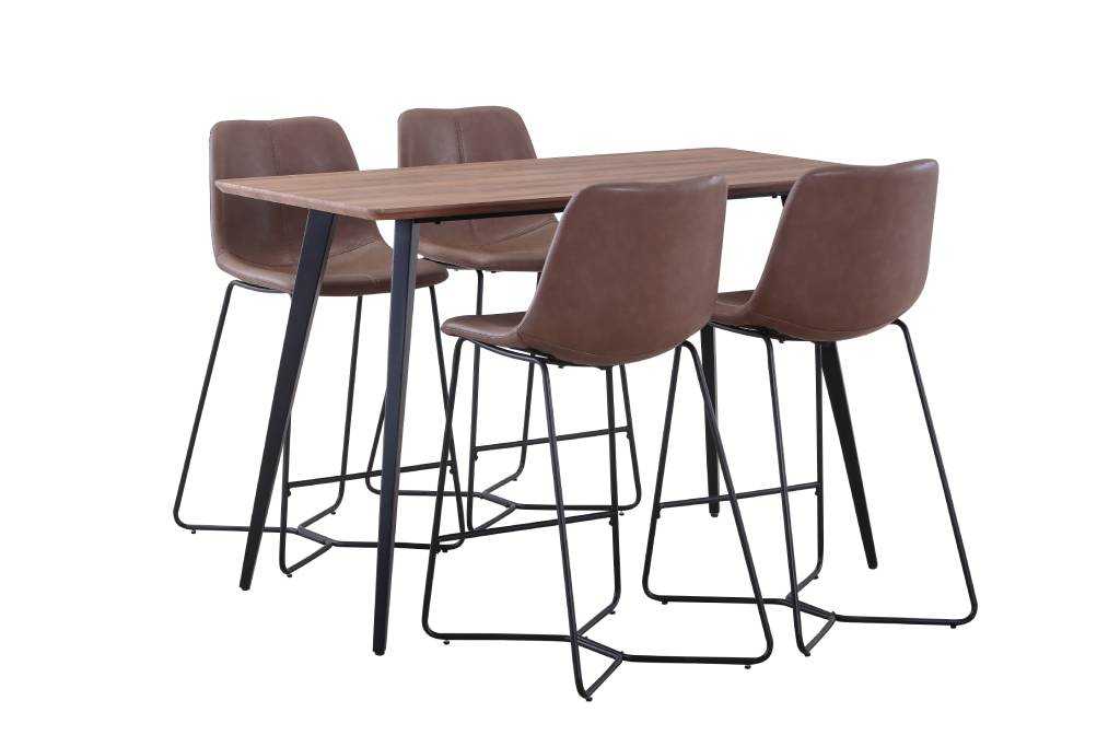 VI Reyes Bar Table with 4 Stanwell Bar Chair-Kit