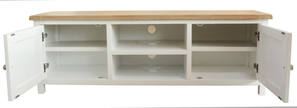 VI Shellwood Solid Timber 2 Door 2 Niches TV Unit