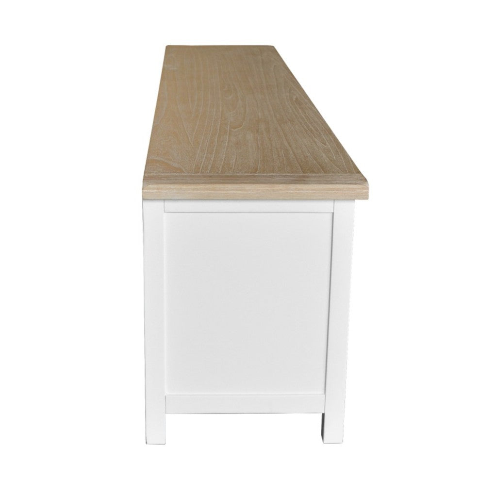 VI Shellwood Solid Timber 4 Door 2 Niches TV Unit