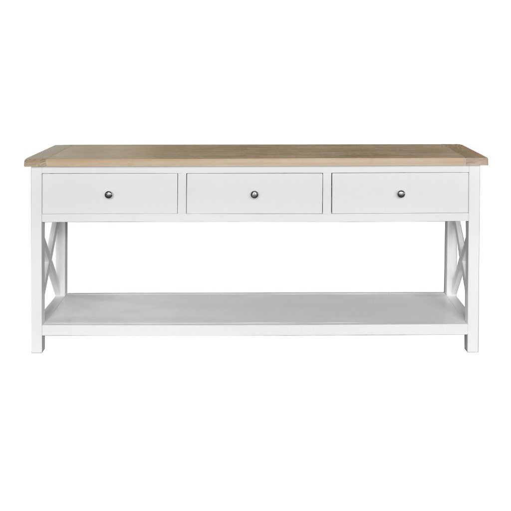 VI Shellwood Solid Timber 3 Drawer Console Table
