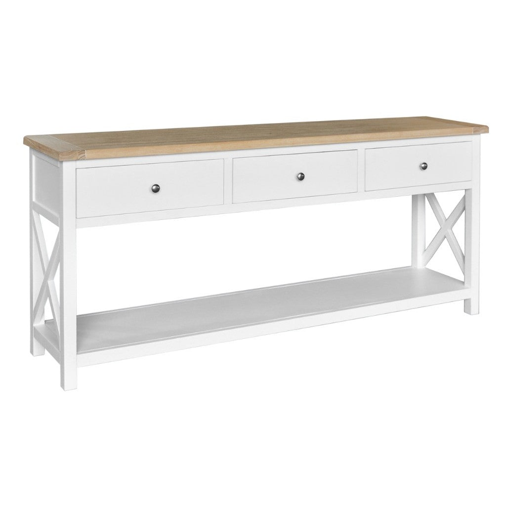 VI Shellwood Solid Timber 3 Drawer Console Table