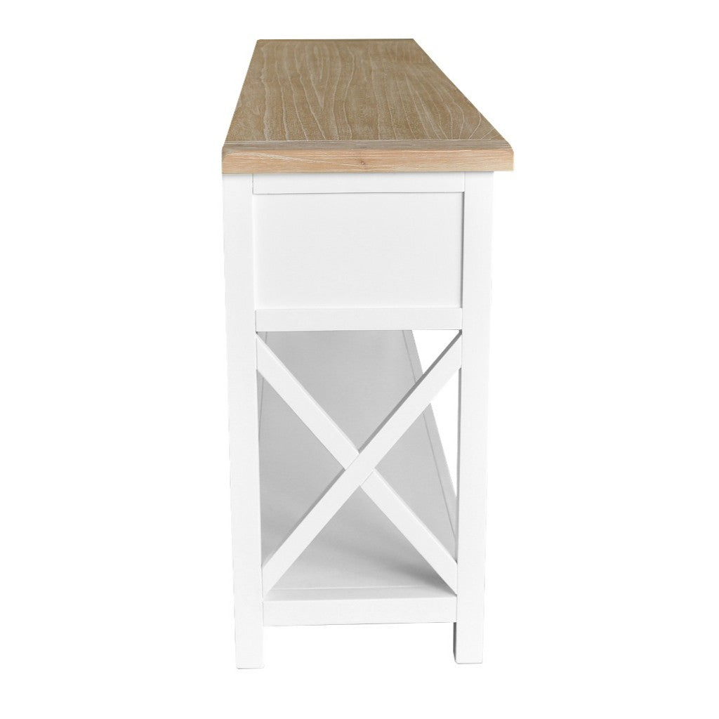 VI Shellwood Solid Timber 3 Drawer Console Table