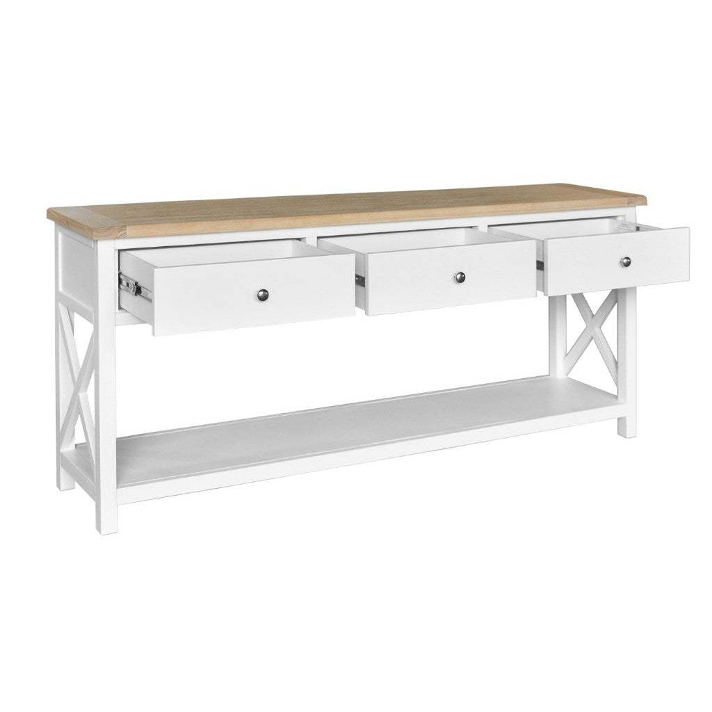 VI Shellwood Solid Timber 3 Drawer Console Table