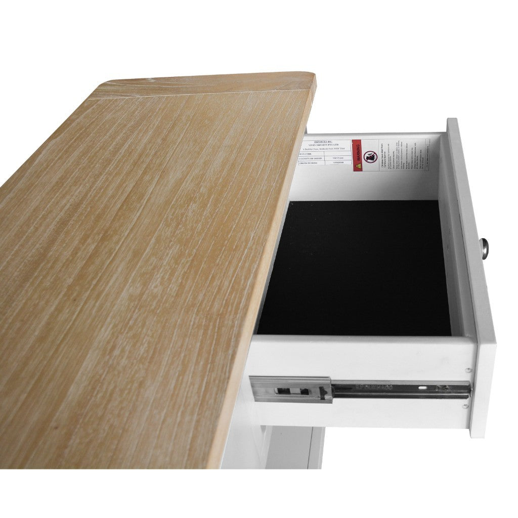 VI Shellwood Solid Timber 3 Drawer Console Table