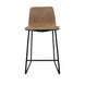 VI Silvester PU Leather Upholstered Metal Leg Bar Stool