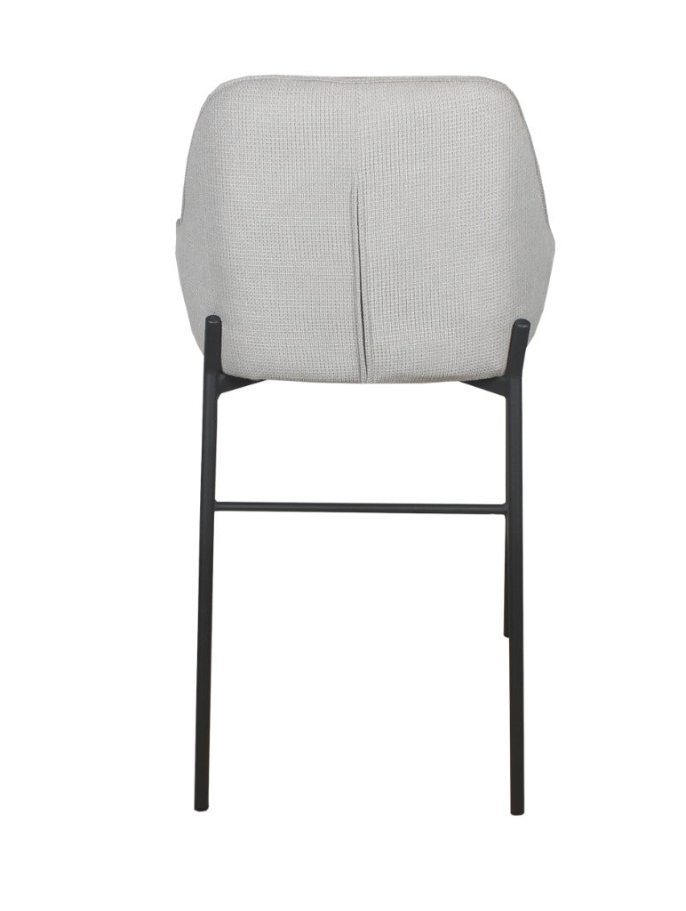 VI Titan Fabric Upholstered Metal Leg Bar Chair