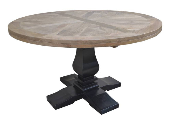 VI Velino Solid Timber Pedestal Base Round Dining Table – Triplejfurniture