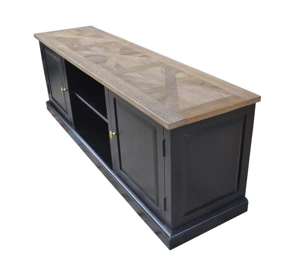 VI Velino Solid Timber 2 Door 2 Niches TV Unit