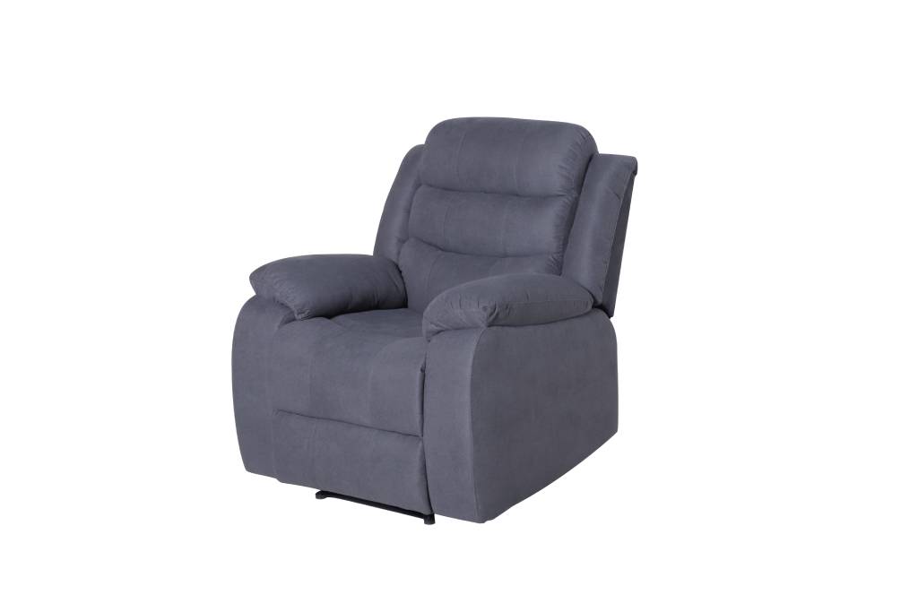 VI Apollo 3 Seater Fabric Recliner Lounge with 2 Single Recliners