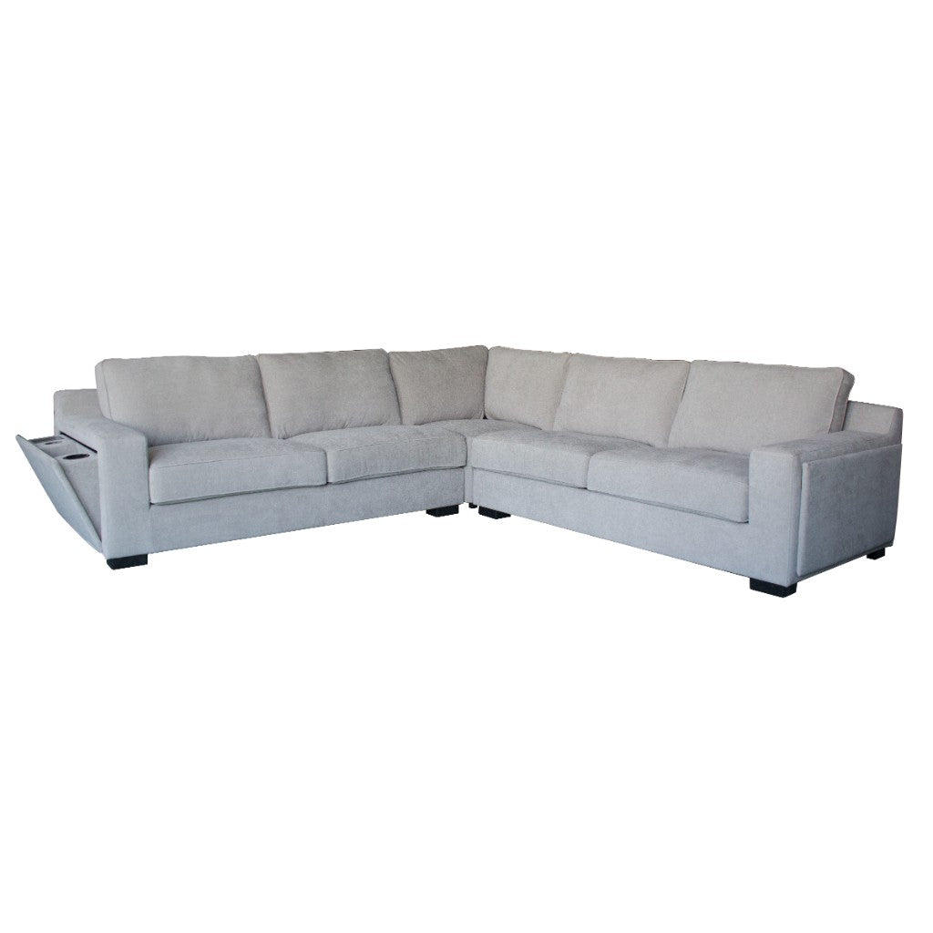 VI Callway Fabric Upholstered 2.5 Seater Modular Lounge with Arm Pocket