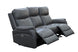 VI Camden 3 Seater Leather Electric Recliner Lounge with 2 Single Recliners