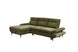 VI Capella 2 Seater Fabric Sofabed with Storage Chaise