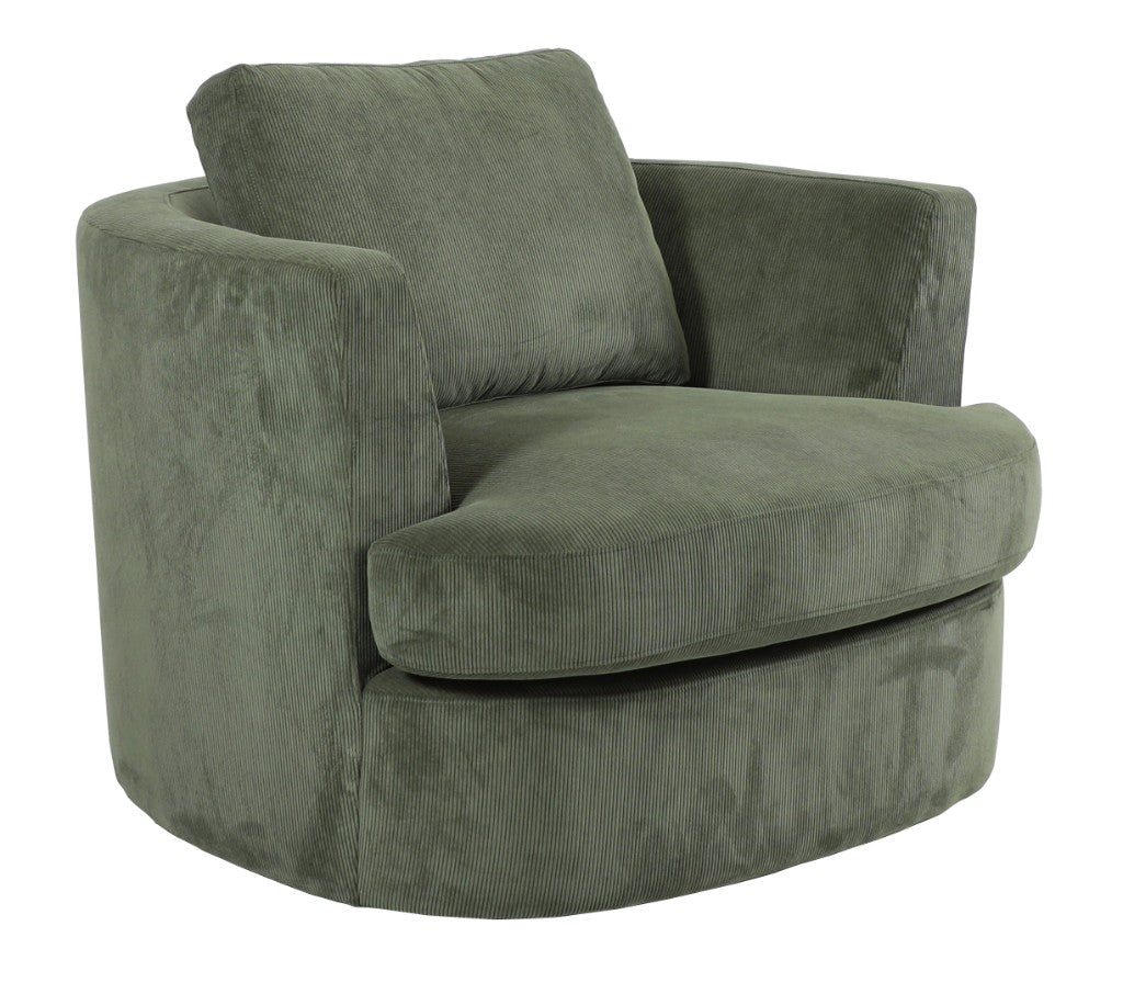 VI Charlotte Fabric Upholstered Swivel Chair