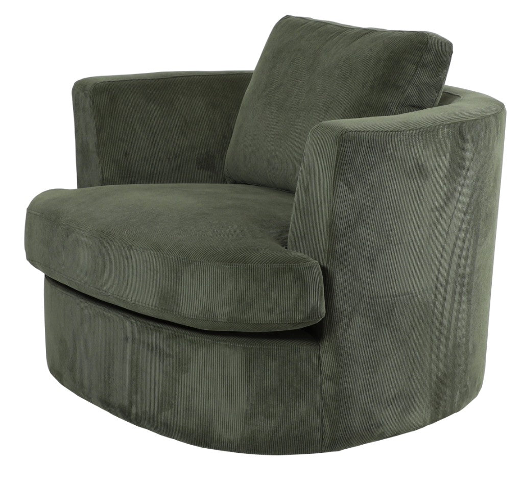 VI Charlotte Fabric Upholstered Swivel Chair