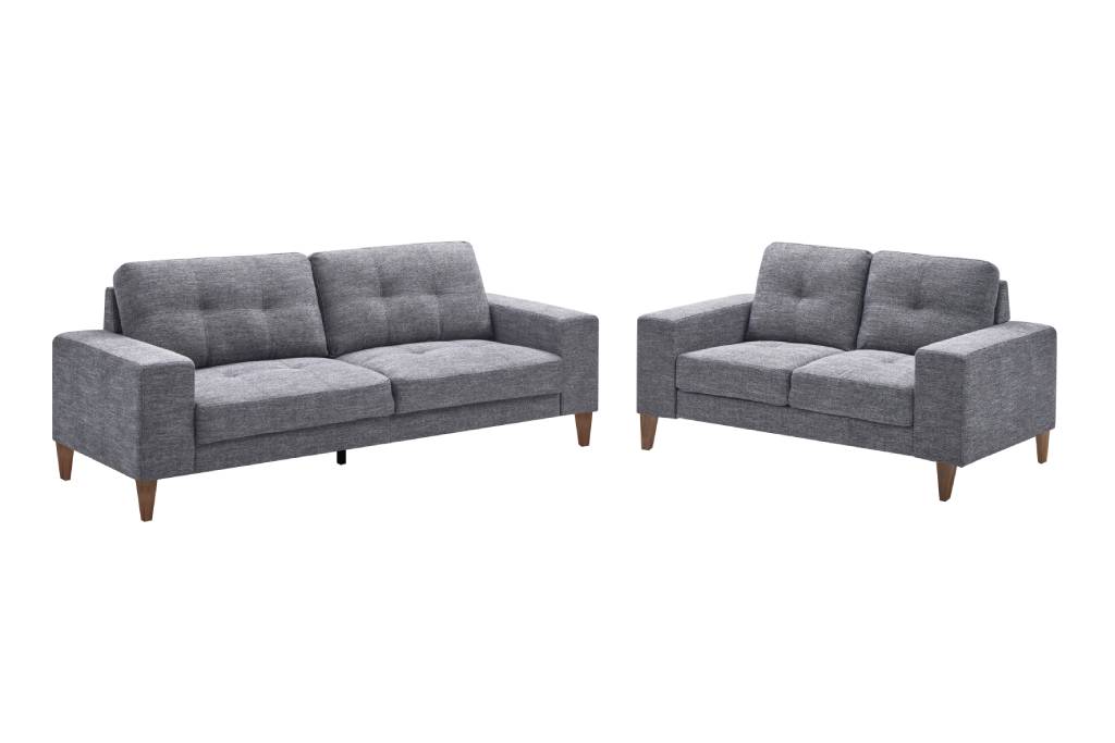 VI Club Fabric Upholstered 3 Seater + 2 Seater Lounge Set