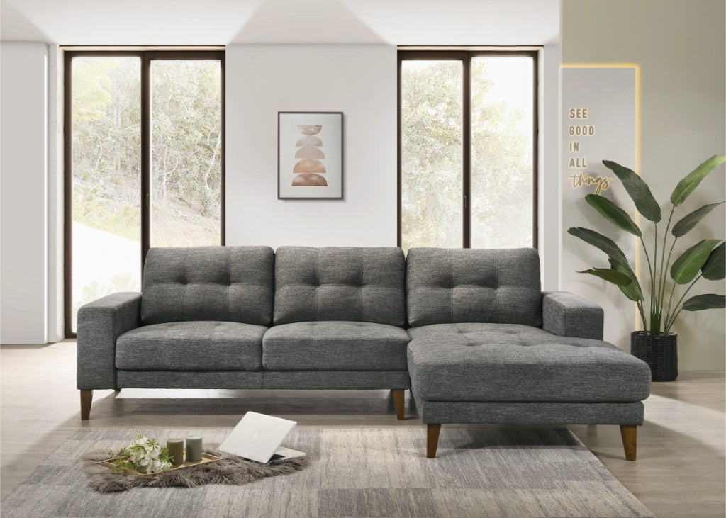 VI Club Fabric Upholstered 2 Seater Sofa with Chaise