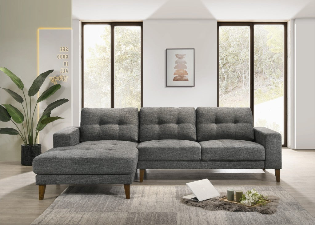 VI Club Fabric Upholstered 2 Seater Sofa with Chaise