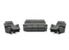 VI  Cosmic 3 Seater Leather Recliner Lounge with 2 Single Recliners