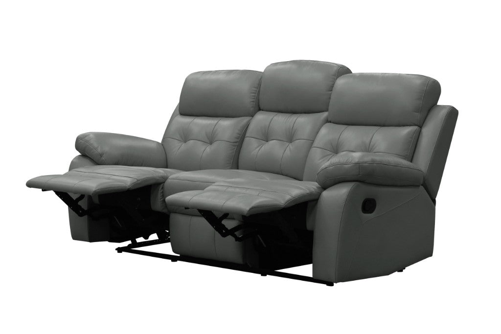 VI  Cosmic 3 Seater Leather Recliner Lounge with 2 Single Recliners