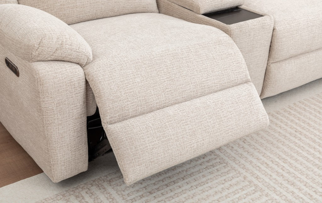 VI Dream Fabric Upholstered 5 Seater Electric Recliner Modular Corner Lounge