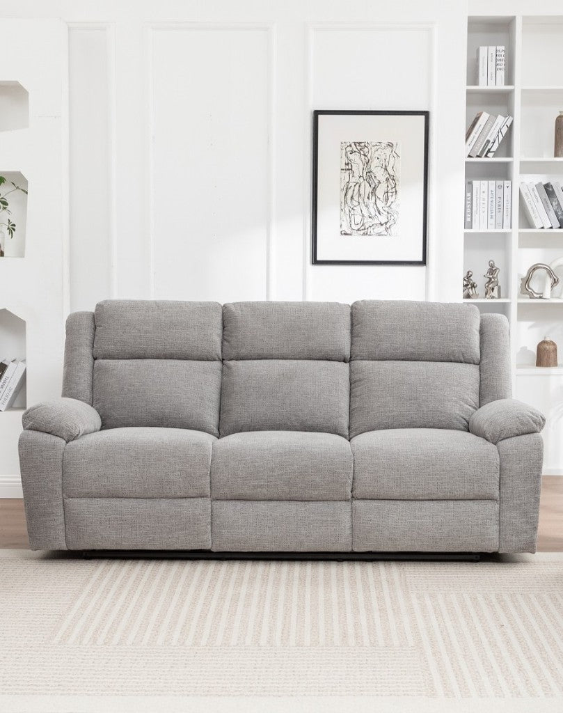 VI Dream 3 Seater Fabric Electric Recliner Lounge with Dropdown Table