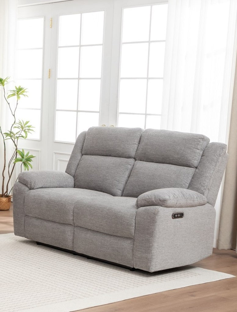 VI Dream Fabric Upholstered 2 Seater Electric Recliner Lounge