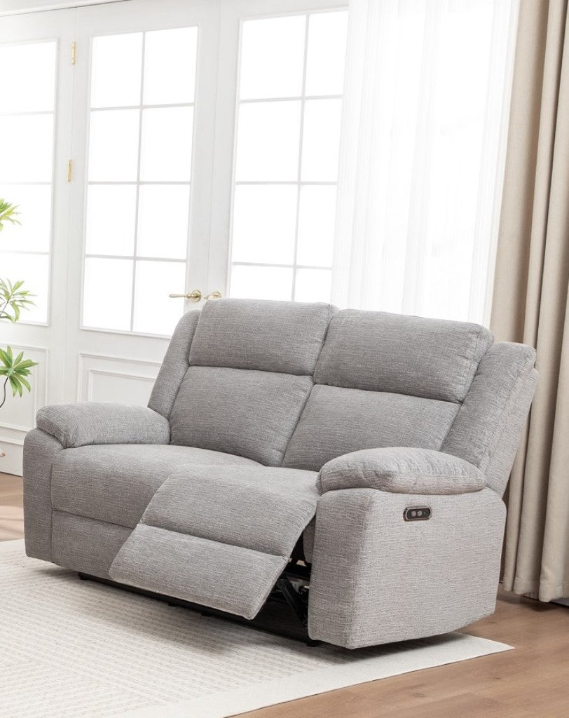 VI Dream Fabric Upholstered 2 Seater Electric Recliner Lounge